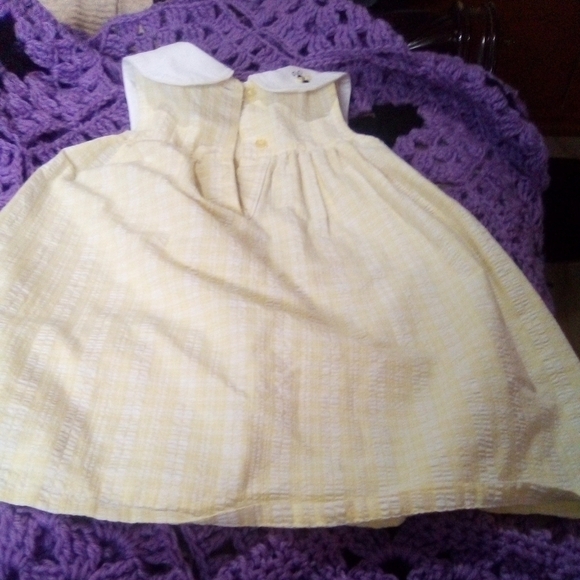 OLD Navy black toddler dress and baby crew yellow gingham dress. Both size 2T - Picture 10 of 15